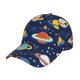thumbnail image 1 of Fotbe Planets and Stars Gorro Clásico de Béisbol, Gorra Ajustable con Broche Snapback, Gorro de Exterior de Algodón Suave, 1 of 6