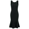 thumbnail image 4 of ameIAEA Summer Sleeveless Work Dresses for Women Office Business Dress Ruffle Midi Dress, 4 of 7
