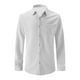 thumbnail image 4 of pstuiky manga larga para hombre, Camisa informal de manga larga con botones, cuello vuelto, color liso, con solapa a rayas y bolsillo para hombre salir tops m, 4 of 9