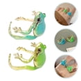thumbnail image 3 of 2 adorables anillos de rana ajustables para mujer, joyas con temática de animales, anillos abiertos a juego y decoración única, 3 of 7