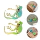 thumbnail image 3 of 2 adorables anillos de rana ajustables para mujer, joyas con temática de animales, anillos abiertos a juego y decoración única, 3 of 7