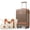 Copper, variant on imerelez Hardshell Luggage Set 3-Piece, 20 Inch Carry-On Suitcase with Spinner Wheels TSA Lock, Lightweight Durable ABS for Travel Business, Cream