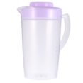 thumbnail image 4 of EeaseCA 1pc Cold Water Pitcher High Temperature Resistant Plastic Beverage Pitcher with Large Capacity for Storage Soy Milk Juice Scented Tea 2L(Purple), 4 of 9