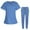 Sky Blue womens outfit sets, variant on clear 50% off Usmixi Womens Scrubs Sets Medical Uniform for Women Casual V Neck Nurse's Tunic Tops and Elastic Waist Drawstring Jogger Nursing Uniforms Set Ladies Scrub Suit Sets Fall Saving