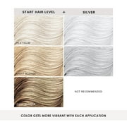 Keracolor Semi Permanent Hair Dye 3 in 1 Clenditioner, Silver, 33.8 fl oz