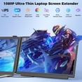 thumbnail image 2 of SIAVIALA Laptop Screen Extender 15.6 Inch - FHD 1080P Portable Monitor, 3-in-1 Detachable Clampable Dual Screen for 13-17.3" Laptops, External Display Splitter for Windows Mac Android Chrome, 2 of 7