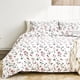 thumbnail image 3 of Funda de edredón floral tamaño Queen 3 piezas, funda de edredón Flower Queen con 2 fundas de almohada, juego de cama suave para todas las estaciones, transpirable, cierre de cremallera, Queen (90 x 90, 3 of 5