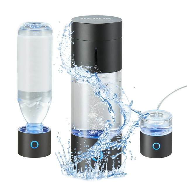 VEVOR Hydrogen Water Bottle Generator 230 ml/8.1 oz with Nasal Inhalation Tube