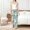 thumbnail image 5 of Uemuo Puppy Pattern Women's Wide Leg Palazzo Lounge Pants with Pockets Light Weight Loose Comfy Casual Pajama Pants-Large, 5 of 9