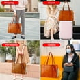 thumbnail image 5 of Stylish Dog Purse Carrier, Leather Pet Carrier Bag for Small Dogs Cats Puppy, Airline Approved Soft-Sided Carrier Brown, 5 of 14