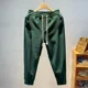 thumbnail image 3 of Pantalones cortos para hombre, cintura elástica con bolsillos, pantalones cortos cargo verdes para hombre, Y2k, ropa elegante y cómoda, nueva en Harajuku suelta, 3 of 5