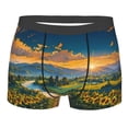 thumbnail image 3 of Haiem Sunflowers At Sunset Men's Boxer Briefs, Every Day Comfort Stretch Cotton Moisture-Wicking Underwear-Medium, 3 of 8