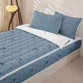 thumbnail image 3 of Manfei Dreamy Princess Bows Zipper Twin Comforter Sets with Fitted Sheet and 2 Pillowcases,Cartoon Bowtie Ribbon Zipper Bedding Set,Reversible,4-Piece, 3 of 7