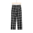 thumbnail image 4 of Mens Pants Casual Drawstring Men's Flannel Plaid Pajamas Pants Elastic Waist Loose Lounge Pj Bottoms Checkered Sleepwear With Pockets, 4 of 4