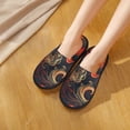 thumbnail image 6 of Fotbe Fiery Floral Pattern Pattern Women's Fuzzy Slippers Plush Slippers Fluffy Winter House Shoes Indoor and Outdoor-Large, 6 of 8