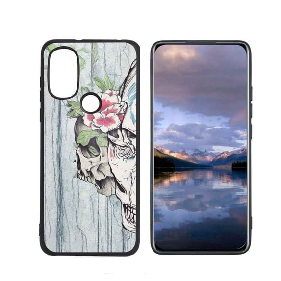 Skull-294 Phone Case, Degined for Moto G Power 2022 Case Men Women, Flexible Silicone Shockproof Case for Moto G Power 2022