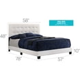 thumbnail image 2 of Glory Furniture Caldwell Faux Leather Panel Full Bed in White, 2 of 2