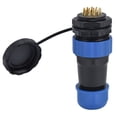 thumbnail image 3 of Tuerca trasera del conector a prueba de agua IP68 Toma de corriente de aviación 380 V 10 A para cable SP2816 Pin, 3 of 9