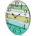 thumbnail image 3 of Reloj de pared silencioso de 12 pulgadas con pilas, sin tictac, reloj de pared de madera vintage, 3 of 5