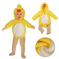 thumbnail image 2 of Zwiiyzr Infant Baby Girl Boy One Piece Outfit Toddler Fleece Onesie Bubble Romper Cute Baby Clothes Gifts With Hat Yellow, 2 of 8