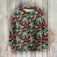 thumbnail image 6 of Women's Reindeer Snowflake Long Sleeve Christmas Pullover Cozy Winter Sweater, 6 of 9