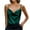 Black, variant on Women's Stylish and Sexy V-Neck Sleeveless Camisole T-Shirt with Slim Fit and Backless Design for Evening Wear,Dark Green,M