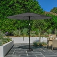 thumbnail image 3 of Pure Garden 10 ft Patio Umbrella with LED Solar Lights and UV 30+, Gray, 3 of 16