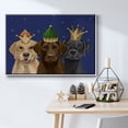 thumbnail image 5 of Christmas Labradors, Three Kings - Framed Gallery Wrapped Holiday Canvas - 17 x 25 - White Frame, 5 of 8
