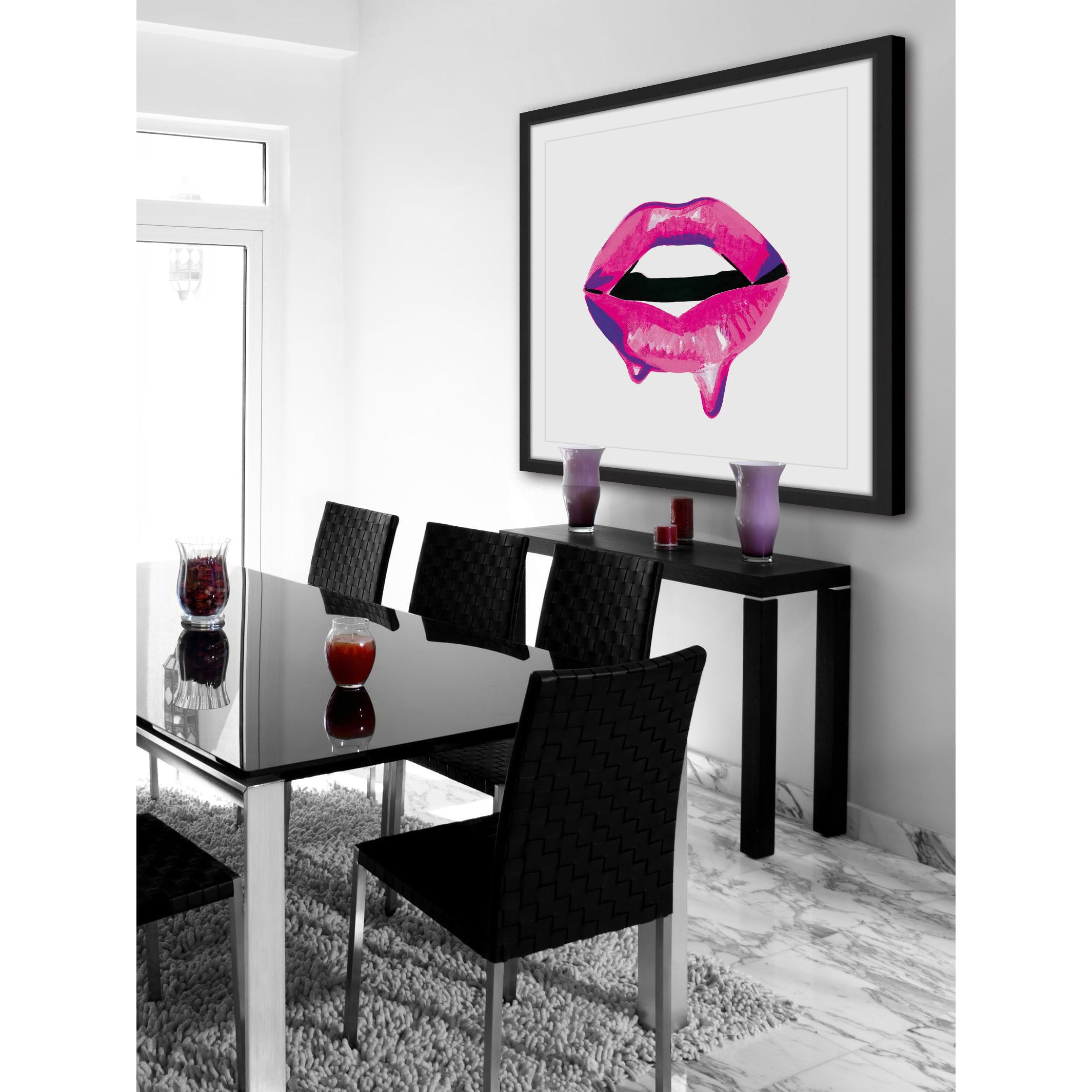 "Dewy Mouth" Framed Painting Print