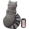 thumbnail image 4 of YTC SUMMIT North American Raccoon Statue Holding Solar Powered Lantern LED Light Patio Decor Indoor Outdoor Racoon, 4 of 5