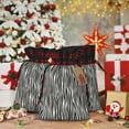 thumbnail image 6 of Rocae Zebra Skin Print Christmas Drawstring Linen Gift Bag with Drawstrings Treat Bag Goody Present Bags for Christmas Party Favor, 6 of 8