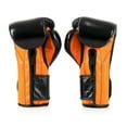 thumbnail image 2 of Fairtex BGV9 Mexican Style Black Orange Muay Thai Boxing Glove - Heavy Hitter, 2 of 5