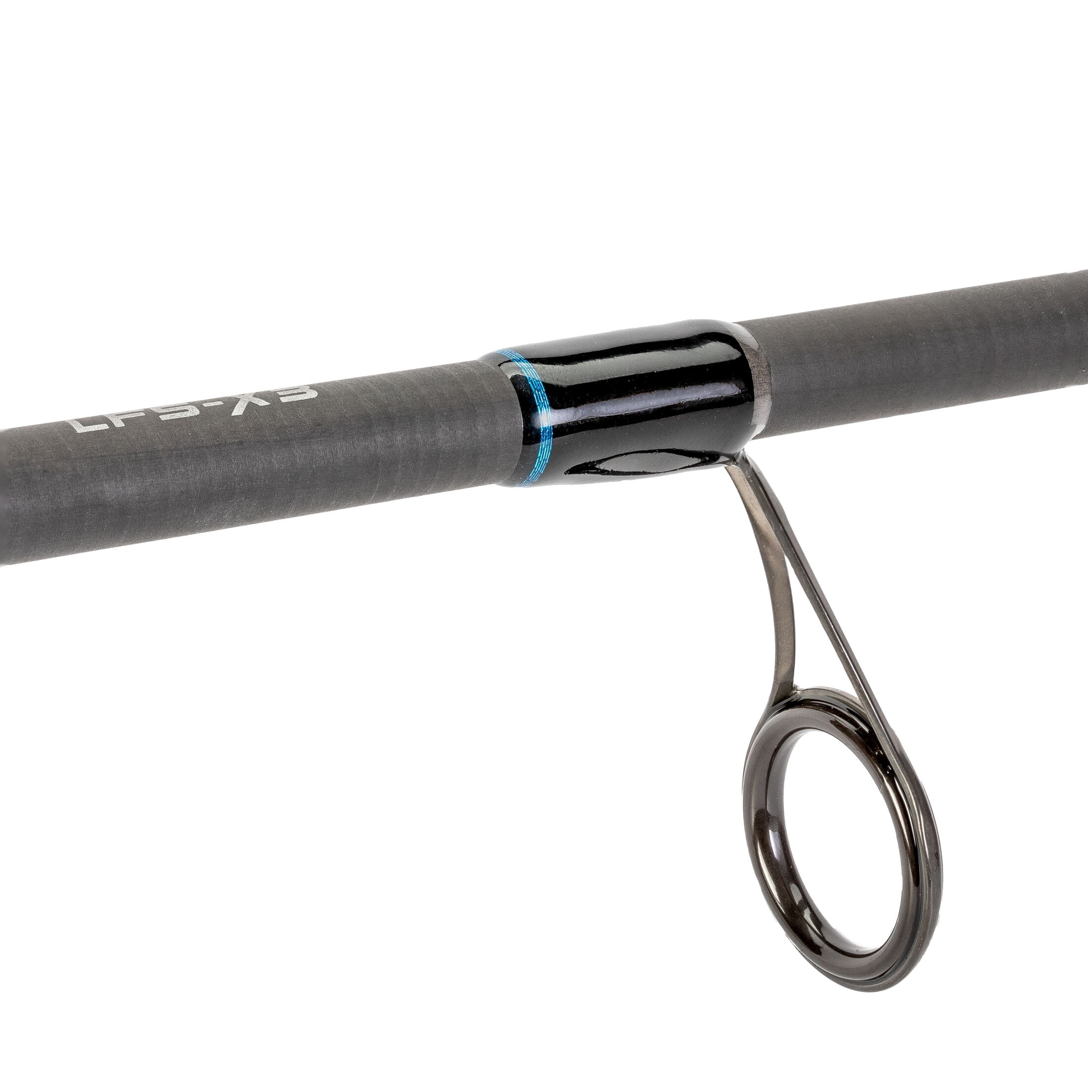 Lew’s LFS Spinning Fishing Rod, 6-Foot 10-Inch, 1-Piece Rod with Medium Power and Extra-Fast Action, LFS-X3 Blank, Cork Split-Grip, Fuji Concept O Guides, Comfort Plus Reel Seat, Blue/Black