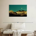 thumbnail image 2 of Elephant Stock Golden Mountain Range Wall Art - Horizontal Canvas Wall Art - Living Room Wall Decor - Nature Canvas - Black And Teal Decor - 36" x 24", 2 of 8