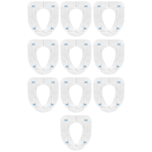 Disposable Toilet Seat Cushion for Travel and Outdoor Use PE Material White Color Fits Most Seats