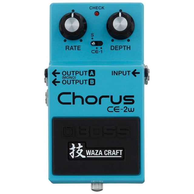 Pedal BOSS CE-2W Azul de Alto Rendimiento BOSS PEDALBOSS EDICION ESPECIAL WAZA CHORUS CRAFT CE-2W