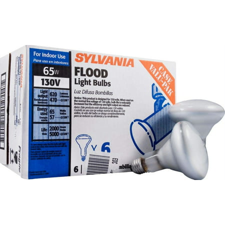 65W BR30 Indoor Flood Light Bulbs, Soft White 130V - 15172 - Dimmable (6 Pack), 2,000 hour life at 130V By (Best Indoor Flood Lights)
