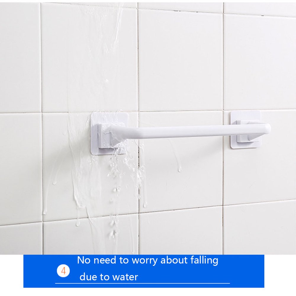 10Inch Bathroom Towel Bar No Drill Stick On Towel Rack, Easy Install