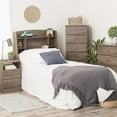 thumbnail image 5 of Prepac Astrid Twin Bookcase Headboard, Drifted Gray, 5 of 11