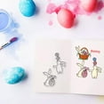 thumbnail image 4 of 1sheet Easter Clear Stamps Rabbit Wreath Egg Silicone Stamps Bunny Transparent Seal Stamps Film Frame Clear, 4 of 9