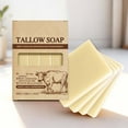 thumbnail image 5 of Kokovifyves Grass Feeding Tallow Soap 120g Mild Cleaning Care Soap Removes Body Odor Cold Cleaning Bath Fresh and Comfortable Red Foam, 5 of 9