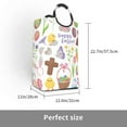 thumbnail image 3 of Kll Happy Easter1 Laundry Hamper,Large Canvas Fabric Lightweight Storage Basket Toy Organizer Dirty Clothes Collapsible Waterproof For College Dorms,Children Bedroom,Bathroom, 3 of 6