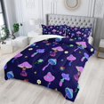 thumbnail image 1 of Colorful Mushroom Comforter Set Twin Size Kids Trippy Mushroom Bedding Set, 1 of 5