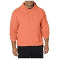 thumbnail image 2 of Siilsaa Men's Lightweight Pullover Hoodie Orange,3XL, 2 of 4