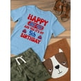 thumbnail image 3 of Happy 4Th Of July 5Th Bday T-Shirt Toddler -Image by Shutterstock,  3 Toddler, 3 of 4