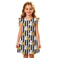 thumbnail image 5 of FYDUU Little Girl Halloween Dress Girls Summer Sleep Dress Cute Flutter Sleeve Casual Nightgown Holiday Party Soft Nightwear for Toddler Kids 3-4 Years, 5 of 5