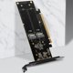 thumbnail image 3 of Adaptador Ihyper M2 Pcie3.0 X16 a 4x Nvme Matriz Nvme de 4 discos, 3 of 5