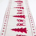 thumbnail image 1 of Bandera de mesa navideña bordada de algodón y lino con forma de árbol de Navidad de 35 x 180 cm, 1 of 5