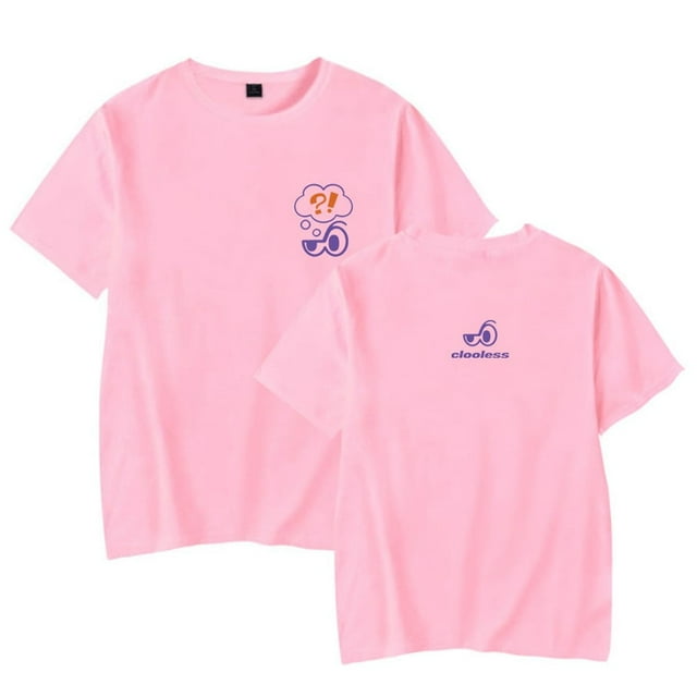 Clooless Core Bubble Brain Merch Short Sleeve T-shirt Unisex Fashion Crew Neck Top,Pink,M