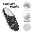 thumbnail image 5 of Kdxio Watercolor Wildflower 1 Women's Men's Slippers Plush Slip-On House Slipper for Winter Indoor Soft Cushion Non-slip Fluffy Slides Slippers-37/38, 5 of 7